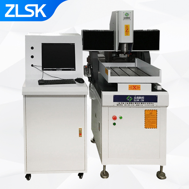 Copper Aluminum Metal Engraving Machine 4040 Mold Jade Carving Milling Machine Fully Automatic Seal Lettering Double-Head Engraving Machine Precision