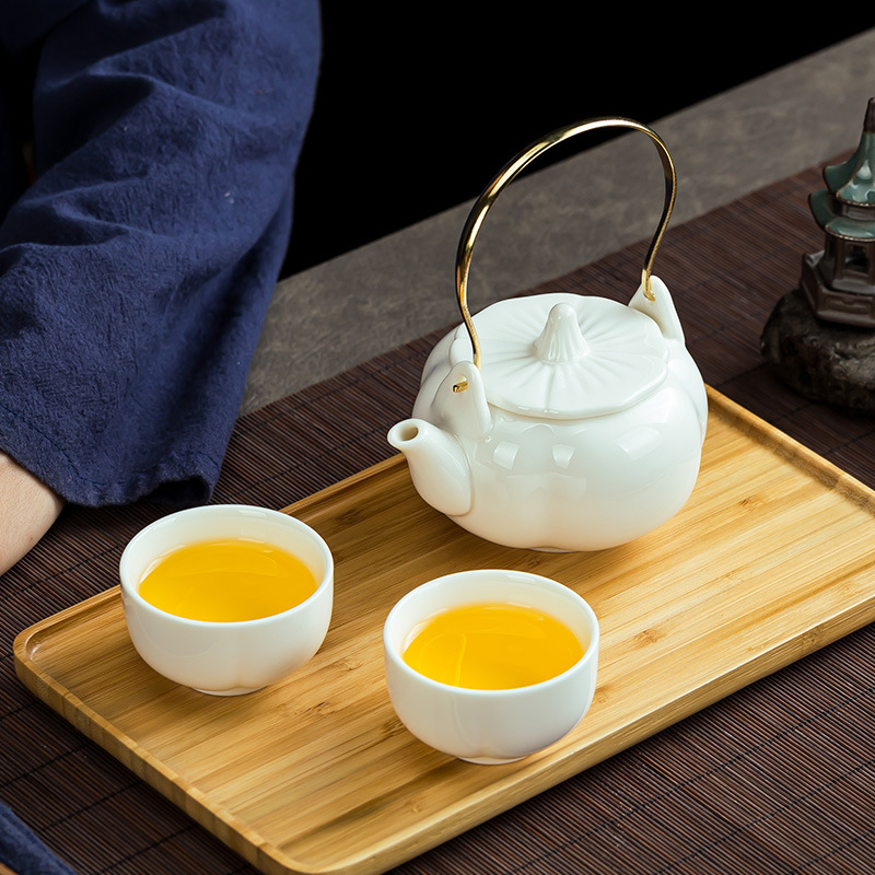 Cheap one pot two cups of girder pot kung fu tea set activity gift wholesale holiday companion gift logo