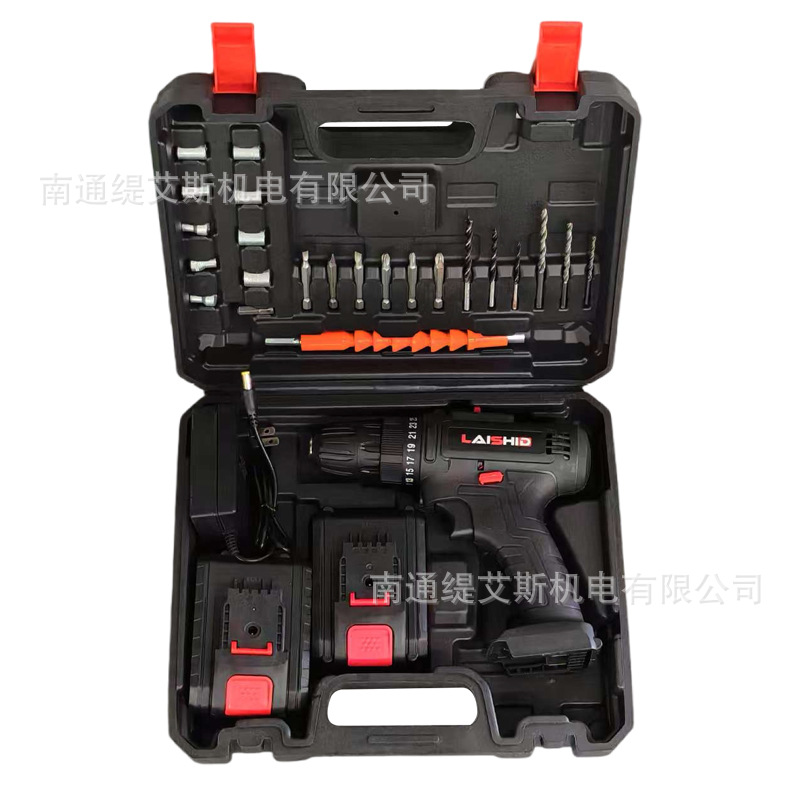 Cross-Border electric drill tool set multifunctional household electric drill 21v electric tool high-power impact drill