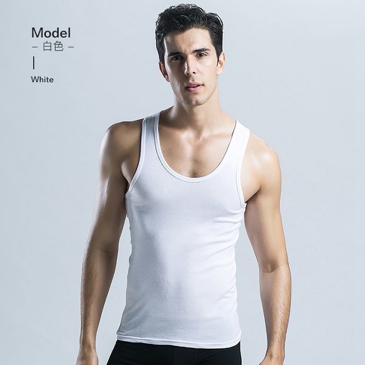 Men's Vest Summer New Pure Cotton Thin Breathable Sleeveless Vest Sports Undershirt Men's Slim Fit Boys Base Shirt