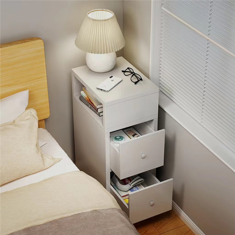 Removable Bedside Table Simple Modern Ultra-narrow Household Bedroom Gap Storage Rack Bedside Cabinet Small Storage Cabinet
