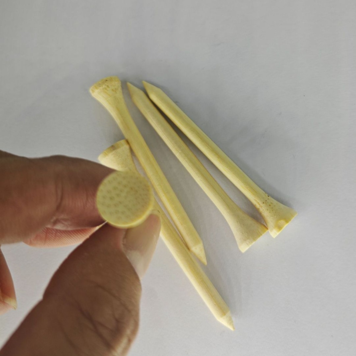 Manufacturer Supplies Golf Tee Golf Nails, Bamboo Nails, Bamboo Tee Can Be Printed with Logo Golf Nails