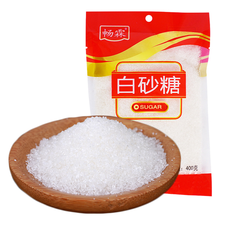 White sugar 400g bag factory wholesale white sugar baking raw materials edible kitchen household condiments white sugar