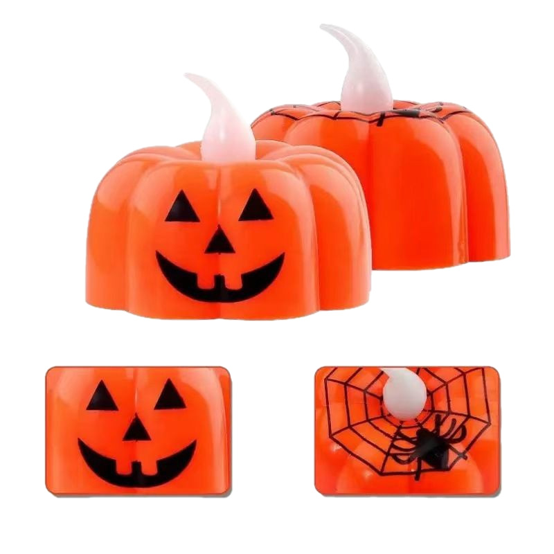 Halloween decorations led electronic candle lights luminous ornaments bar atmosphere scene layout props pumpkin lights