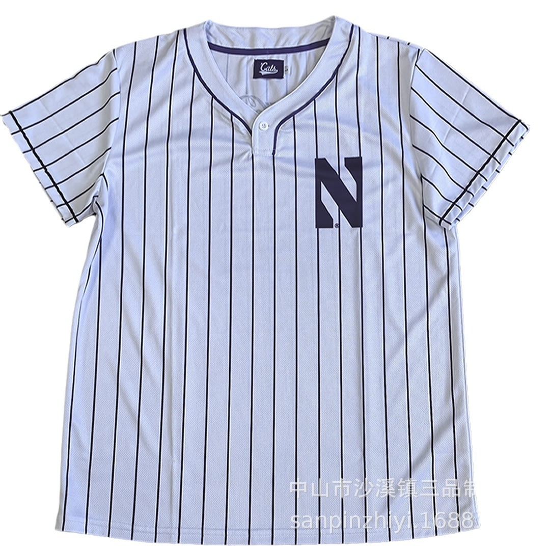 Foreign trade factory processing custom polyester moisture wicking baseball shirt professional baseball league fans baseball shirt