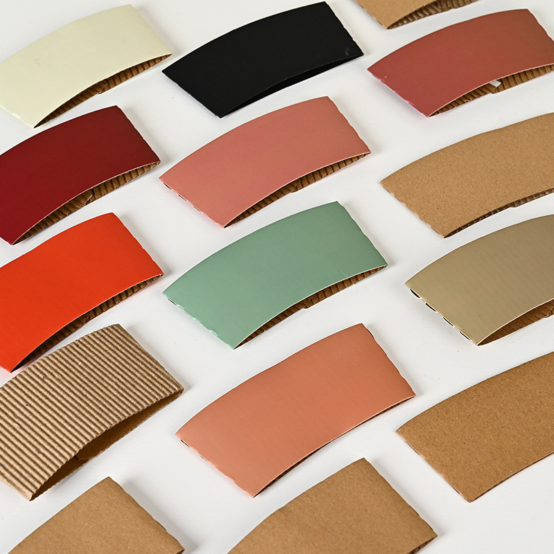 in stock Disposable Milk Tea Soymilk Coffee Hot and Cold Drink Kraft Paper Cup Corrugated Heat Insulation Thickened Takeaway Cup Set Wholesale