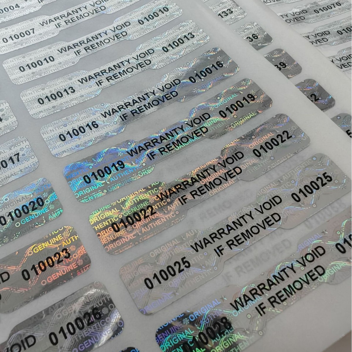 Tear Off Word Anti-Counterfeiting Label Anti-Counterfeiting Sticker Spot Universal Hologram Anti-Counterfeiting Trademark Heroram Label