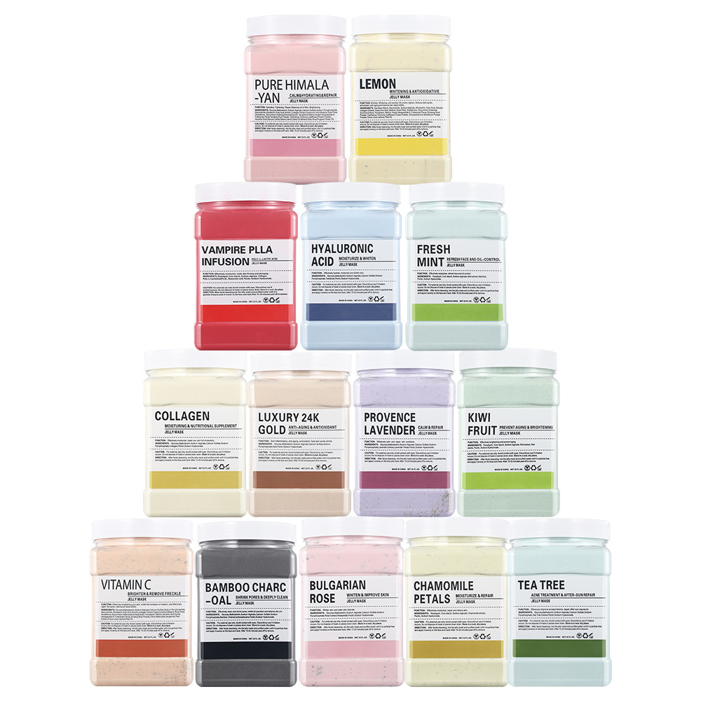 Beauty Salon Soft Film Powder Canned Moisturizing Mint Chamomile Rose Petal Soft Film Crystal Jelly Masking Powder Wholesale