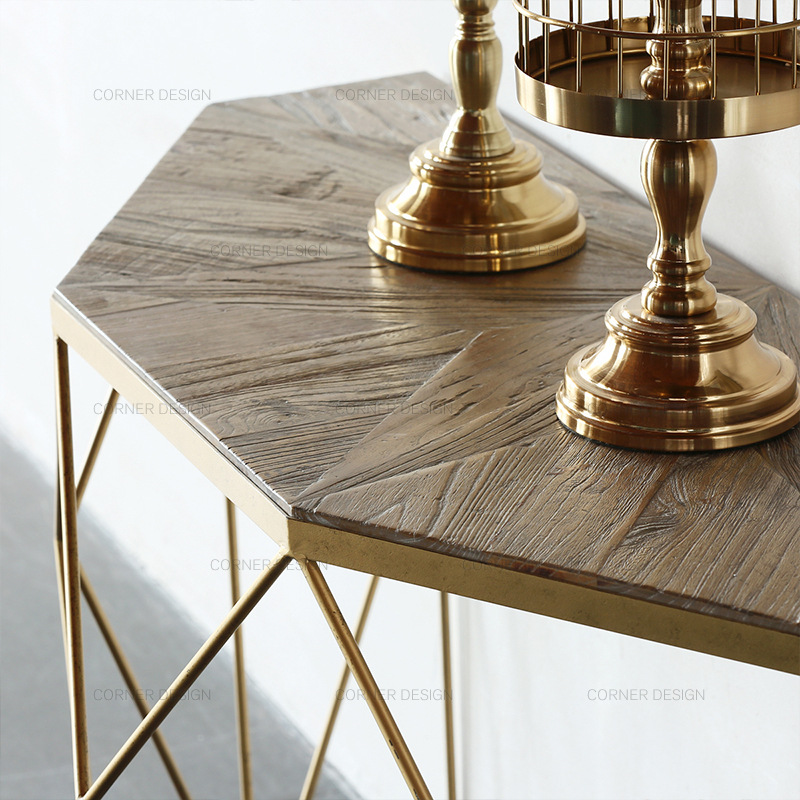 Cosine Home Industrial Style Entryway Table Living Room Wabi-Sabi Style Retro Designer American Creative Entryway Table