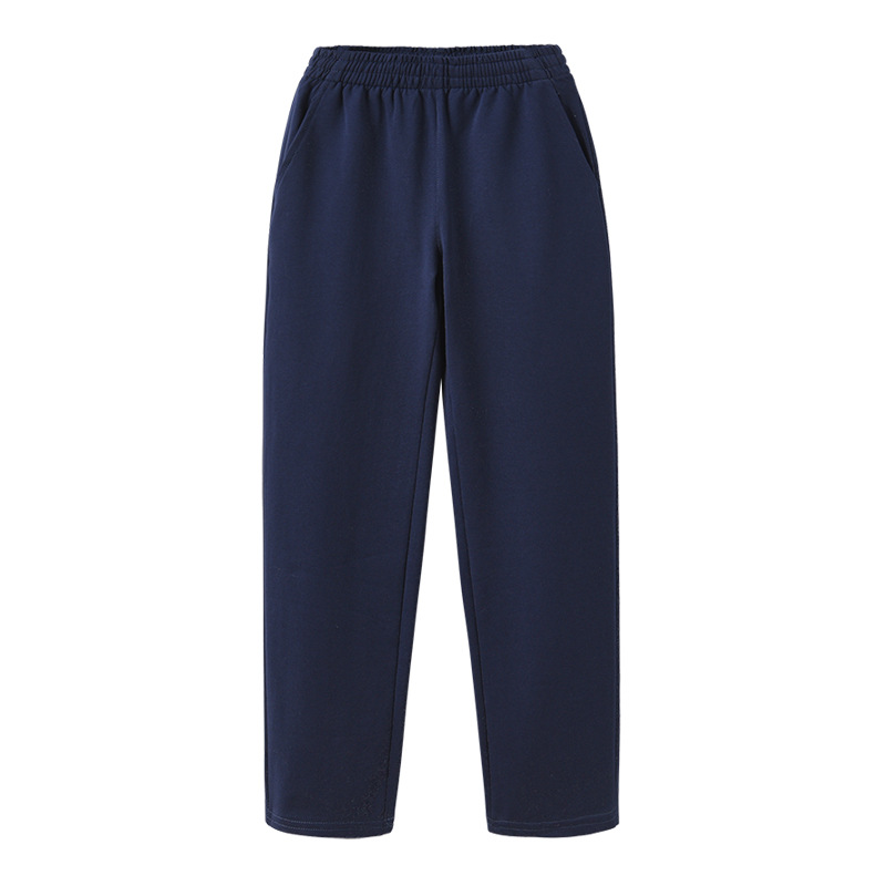 Children's school uniform pants navy blue high school boys and girls dark blue school pants spring and autumn big children's sports pants plus size