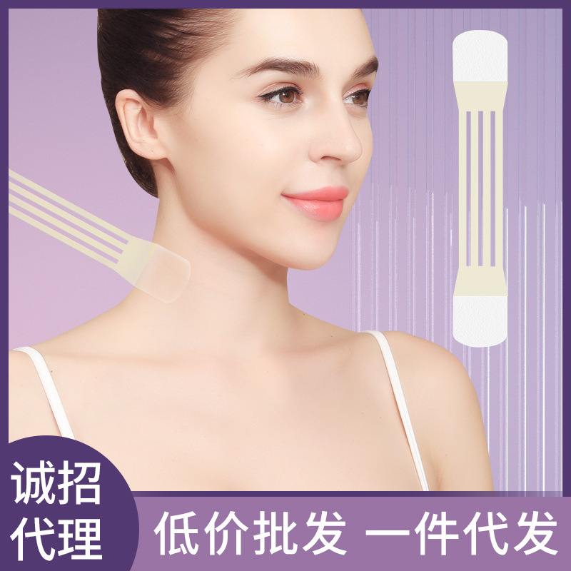 Стикер для шеи, исправляющий морщины, эластичный и дышащий