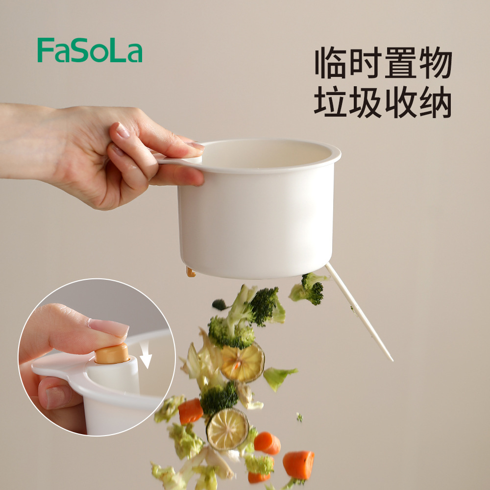 Fasola Sink Special Drain Basket Press Separation Food Residue Filter Basket Can Be Hung Storage Hanging Basket