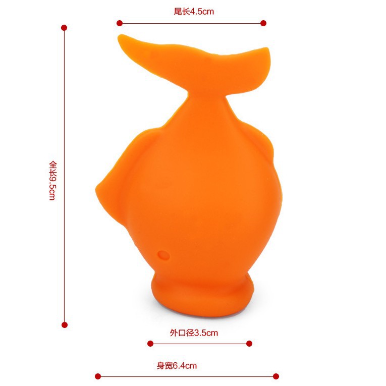 Creative Silicone Fish-shaped Egg White Separator Goldfish-shaped Egg Absorb Kitchen Interesting Egg Yolk Protein Egg Filter