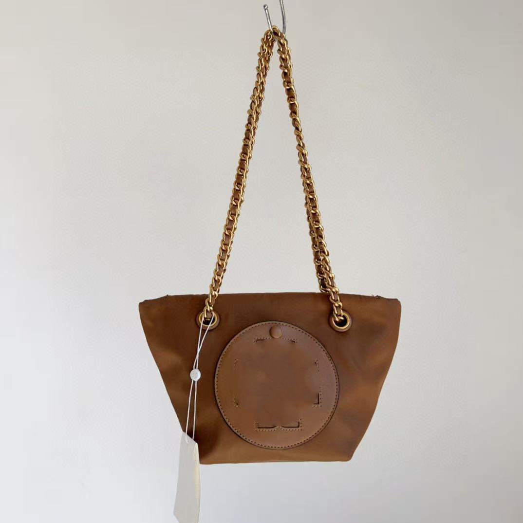 Tb новая сумка цепочка ручная плечо кроссбоди сумка для коммутирования нейлон кожа гравировка простая кросс-бодер дропшиппинг