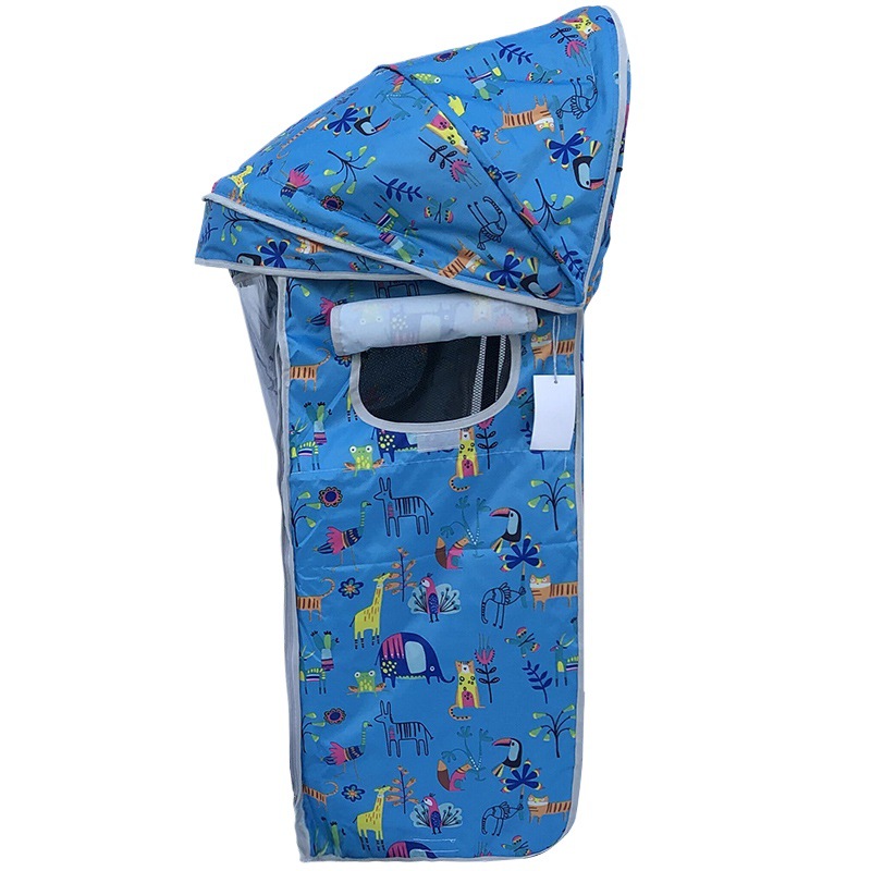 Bicycle Child Seat Canopy Electric Vehicle Rear Baby Seat Four-Season Sunshade Canopy Windproof and Rainproof Thickened