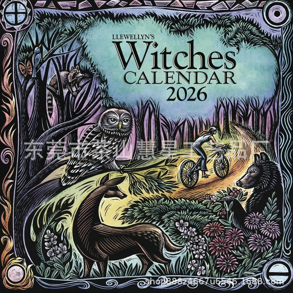 2026 Witch Calendar Cross-Border Popular Witches' Calendar Witch's Gift Creative Personalized Wall Calendar