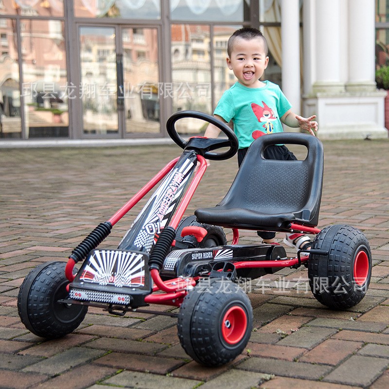 Children's pedal educational toys go-kart bicycle sports fitness four-wheel car can sit unpowered bicycle