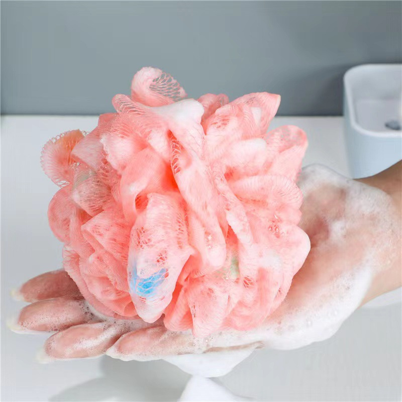 Amazon Bath Ball Does Not Scatter Flowers, Extra Large Size, Rubs Back and Rubs Mud Without Pain, Foaming Net Temu Bath Flower Cross-Border Hot Sale