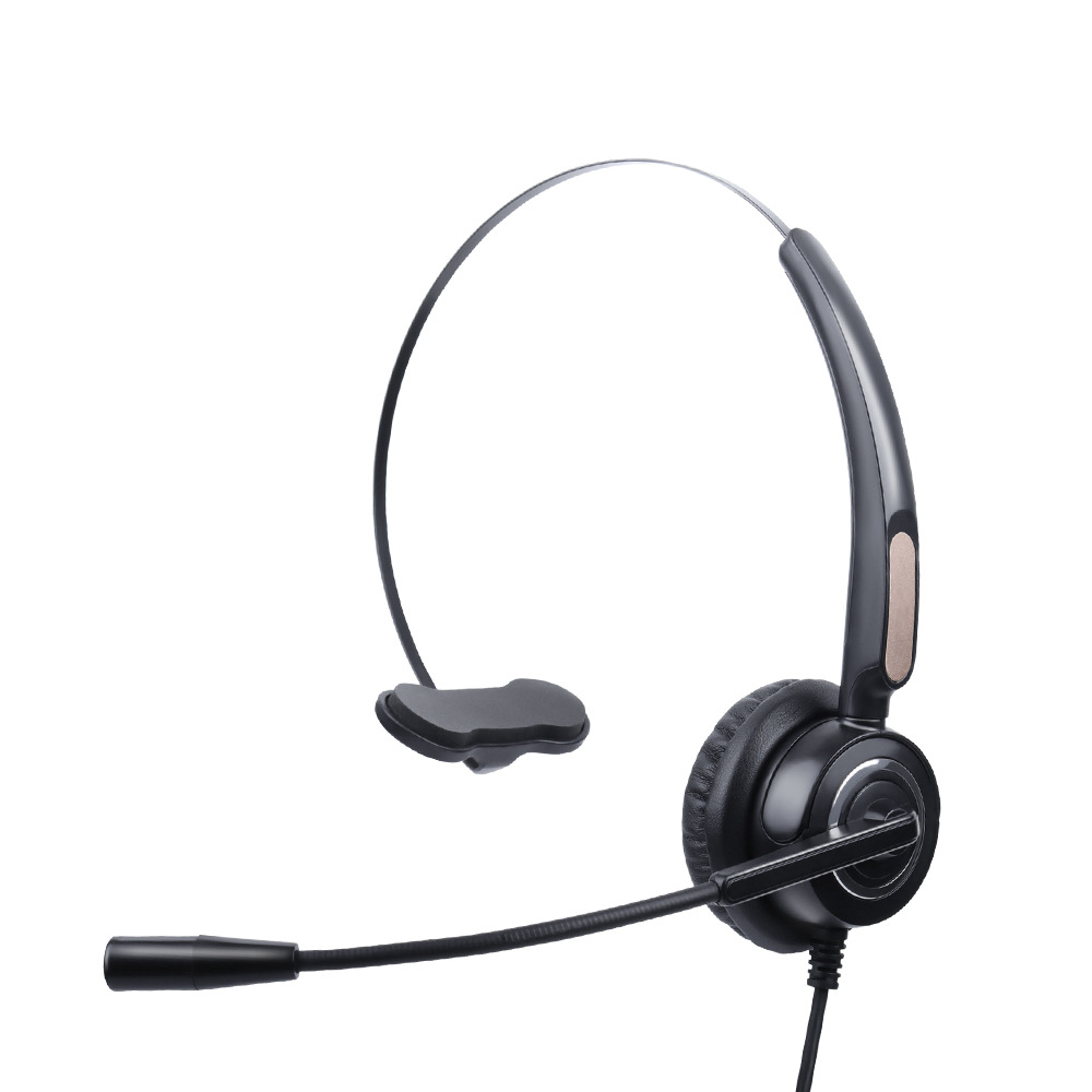 Cross-Border Head-Mounted Wired Usbtype Headset Landline Power Generation Noise Reduction Headset Wholesale Bluetooth Sound Card