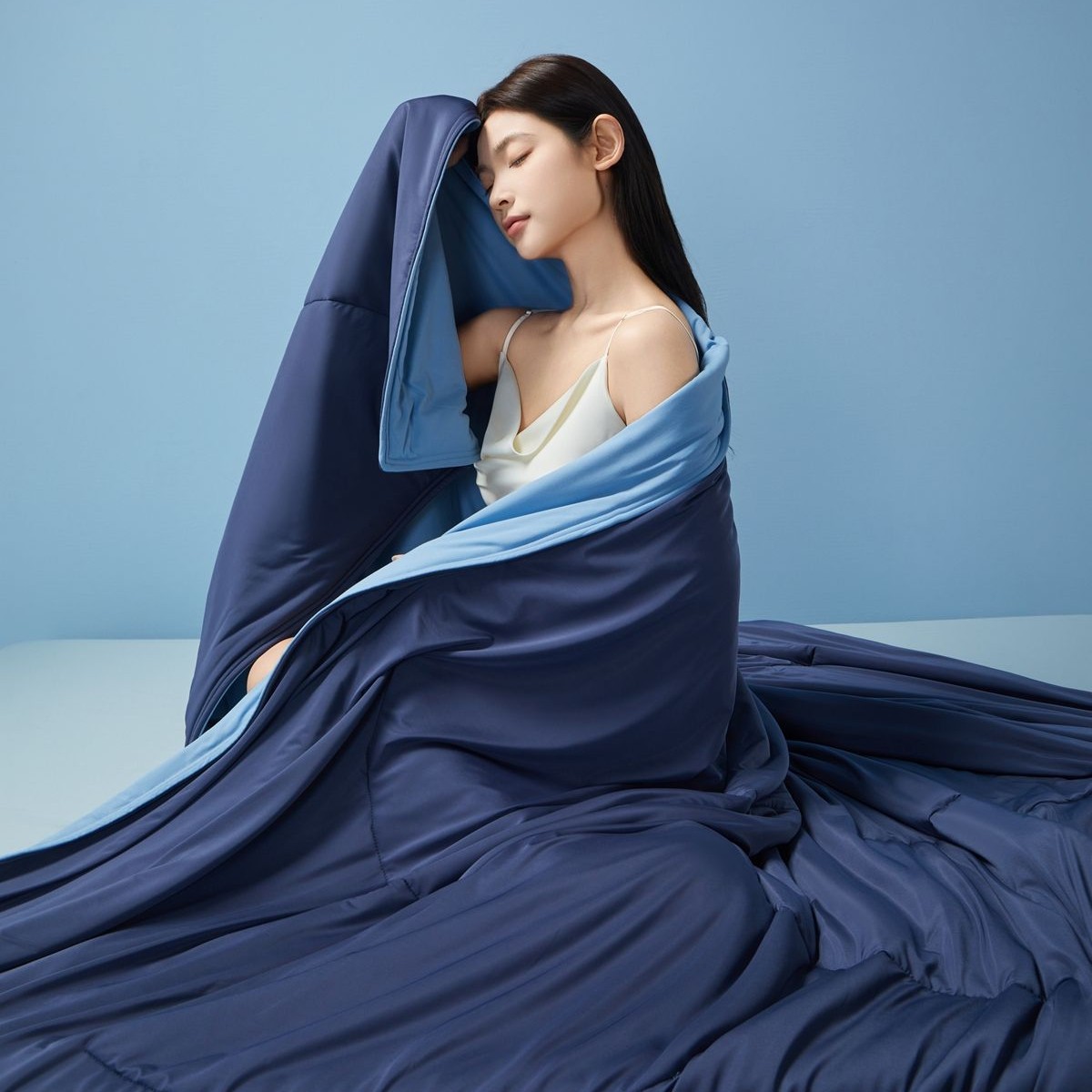 Deep Sleep Hotel-Style Ice Silk Summer Cooling Air-Conditioning Quilt, Ultra-Thin Summer Cooling Quilt