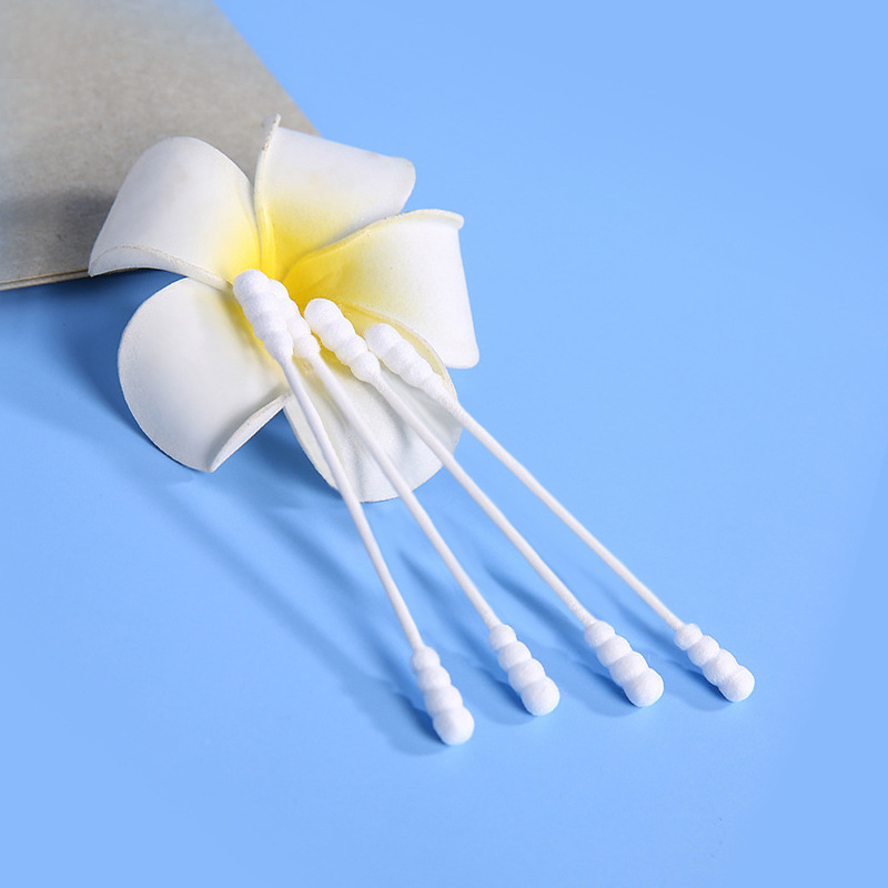 Bulk Cotton Swabs Disposable Baby Cotton Swabs Double Screw Thin Stick Cotton Swabs Double-Ended Cosmetic Cleaning Cotton Swabs Wholesale Cotton Swabs