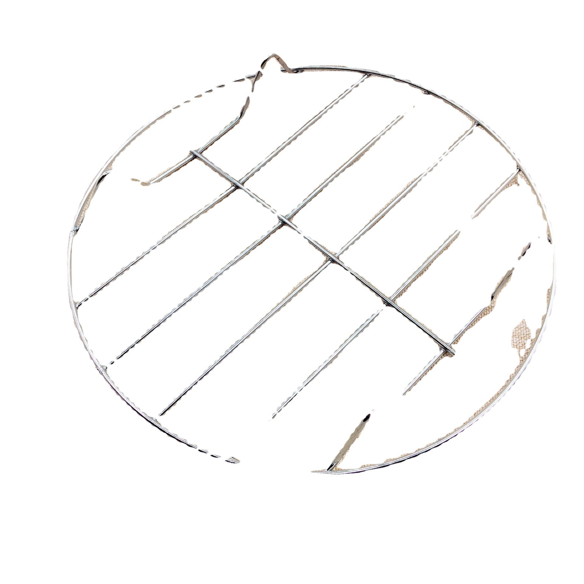 Metal steamer pot cover rack barbecue grill metal shelf bracket two yuan store department store supply