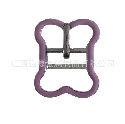 Factory Wholesale Belt Buckle Pet Collar Buckle Head Bag Clothing Adjustment Buckle Japanese Eye Leather Goods Square Pin Buckle