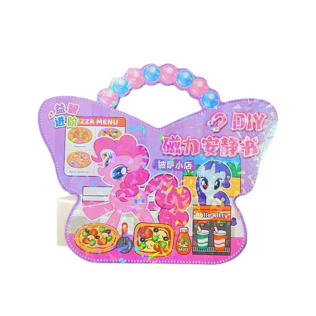 New Magnetic Butterfly Shape-Free Quiet Book for Kidsren DIY Handmade Magnetic Dress-Up Game Satchel Quiet Book