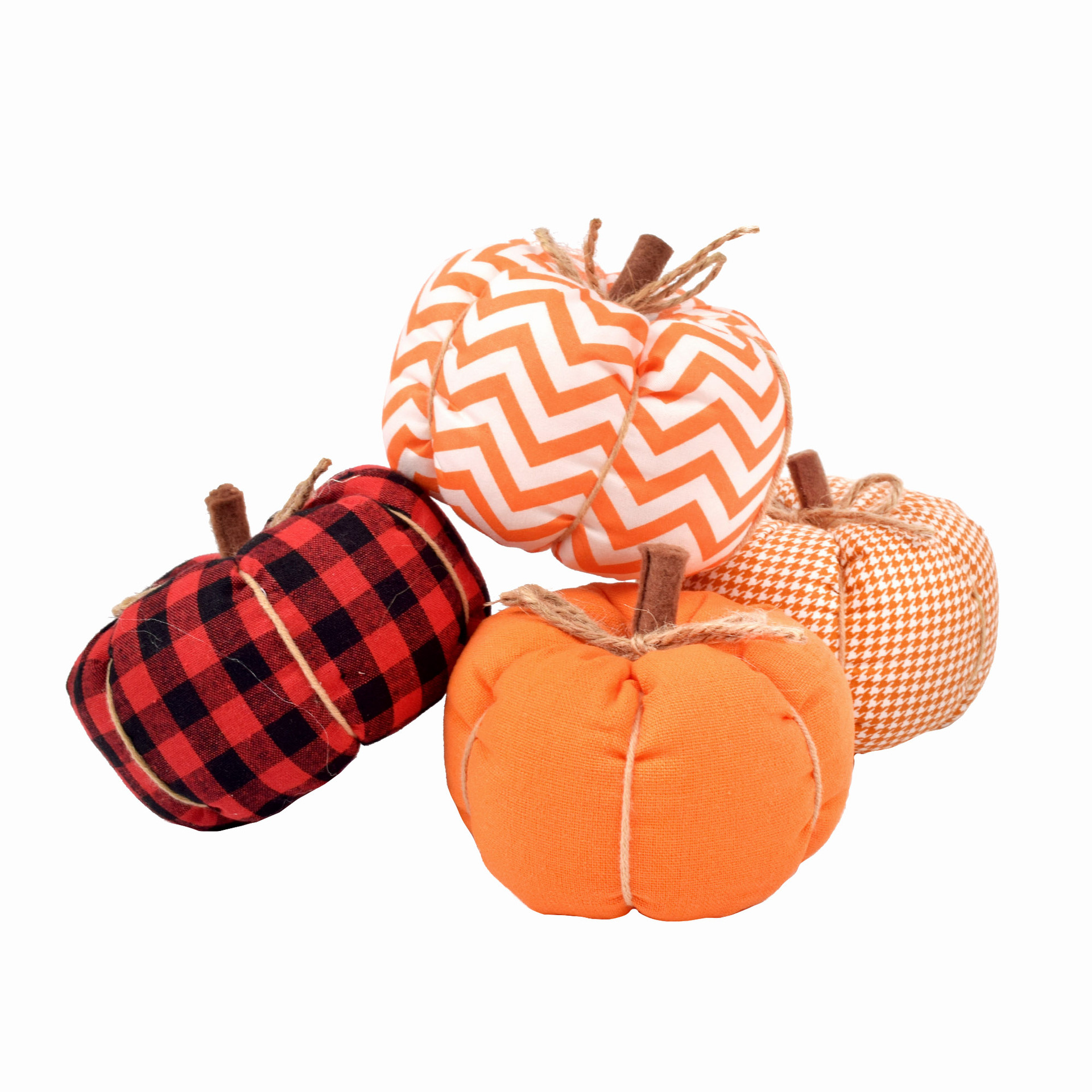 Cross-border New 4.5-inch Autumn Harvest Festival Pumpkin European and American Home Fabric Decoration Ornaments Harvest Festival Decorations