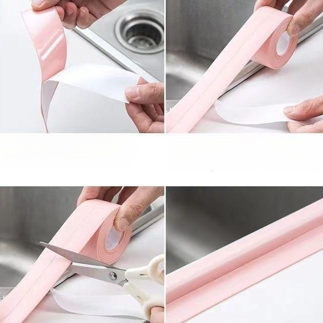 Beautiful Seam Stickers, Kitchen Seam Seals, Stove Tape, Sink Waterproof and Mildew-Proof Stickers, Bathroom Toilet Stickers, Bathroom Decoration