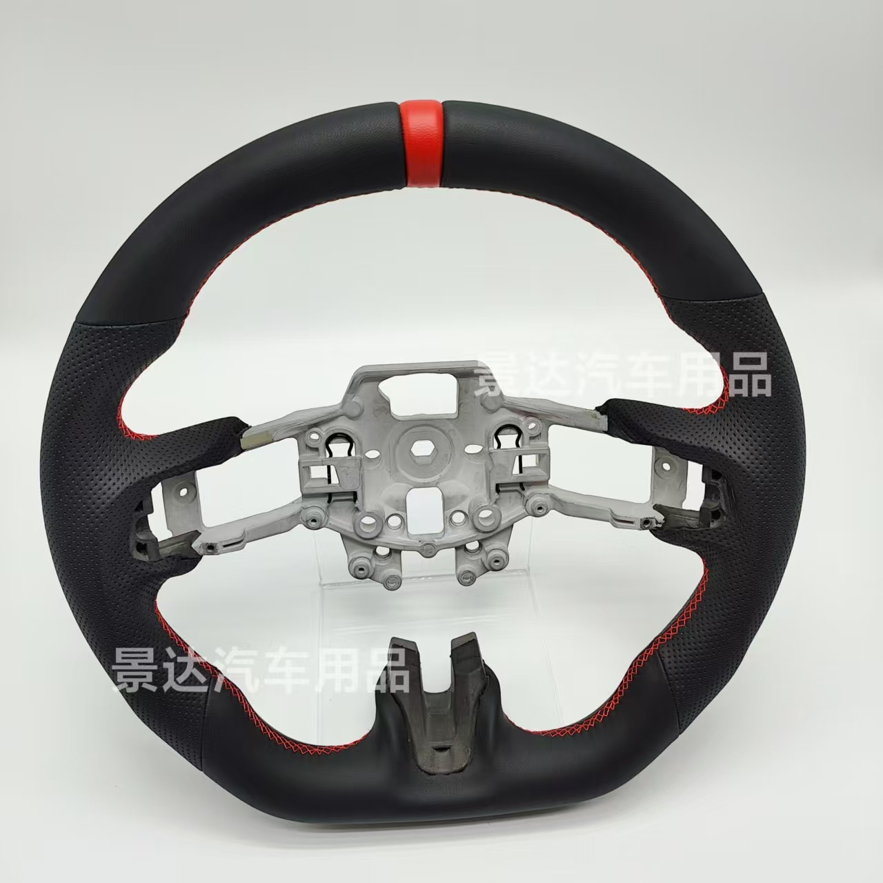 Suitable for Ford Mustang 18-21 with full leather car steering wheel upgrade modification 15-17 interior accessories