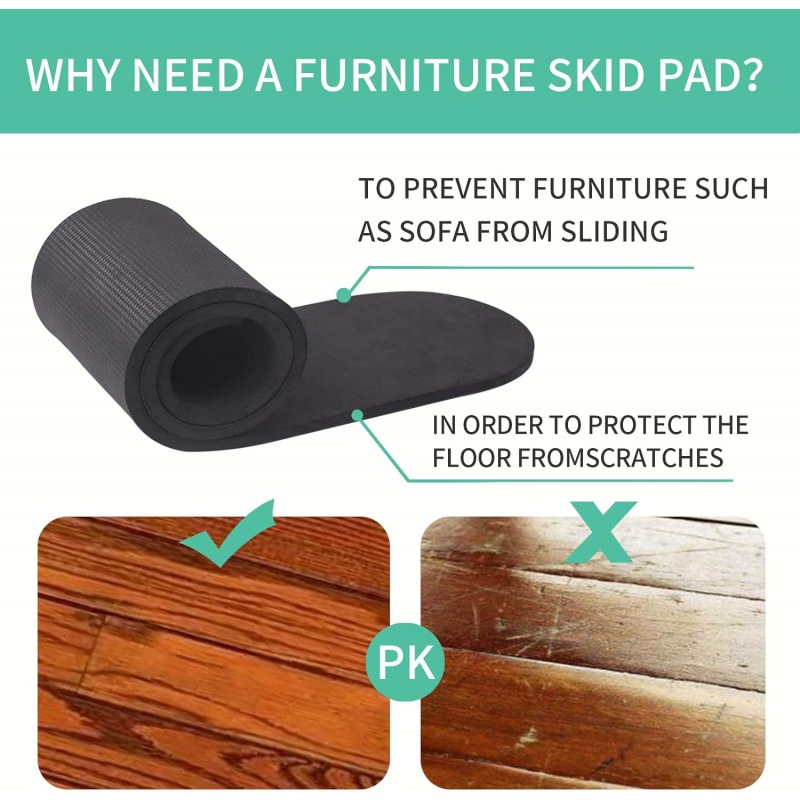 4 pieces of non-slip furniture pads are suitable for recliners, recliner non-slip grippers, recliner floor protectors, hard