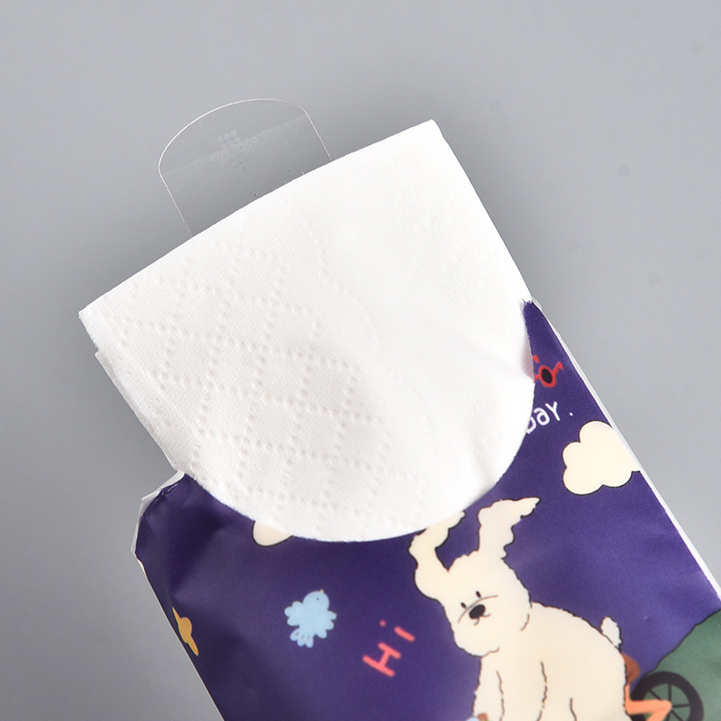 Factory in stock handkerchief paper wholesale printed logo wedding mini facial tissue small bag tissue portable Napkin