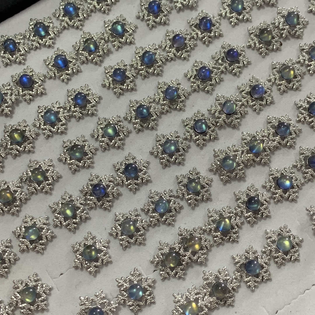 Special Inlay Ring for Live Broadcasting Men's and Women's Earrings Earrings Bracelet Necklace 925 Silver