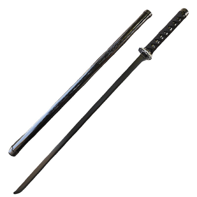 Wooden Tang Heng Sword Samurai Blade Han Sword Miao Dao Juhe Wooden Sword with Sheath Practice Wooden Sword Props Children's Toys