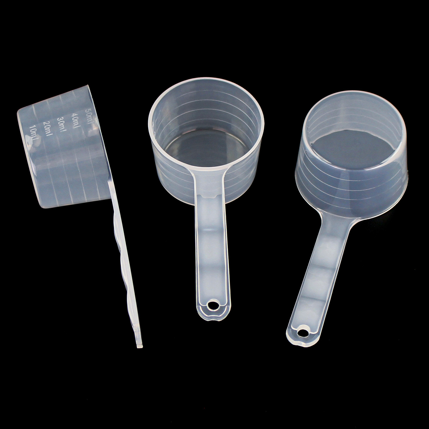 Liquid Powder Plastic Measuring Spoon 25g Transparent Spoon 50ml Milliliter Measuring Cup Scale Gel Mask Quantitative Spoon