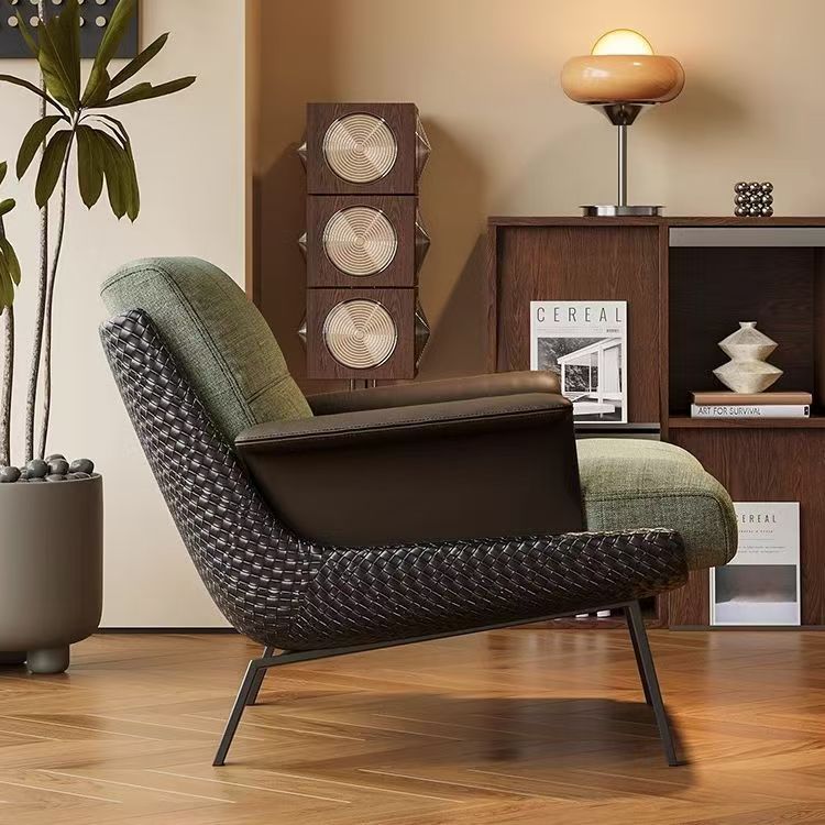 Italian Light Luxury Leisure Single Sofa Chair Designer High-end Living Room Balcony Reception Hotel Negotiation Chair