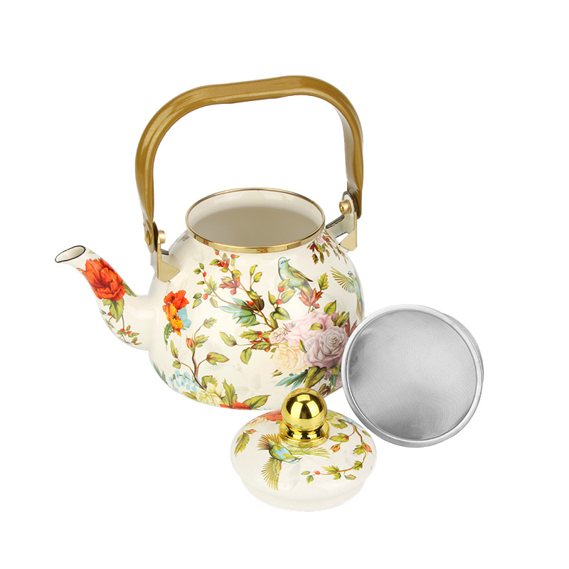 Thickened Enamel Enamel Pot, Heated Enamel Teapot, Enamel Water Kettle, Enamel Tea Kettle, Enamel Coffee Pot, Cross-Border