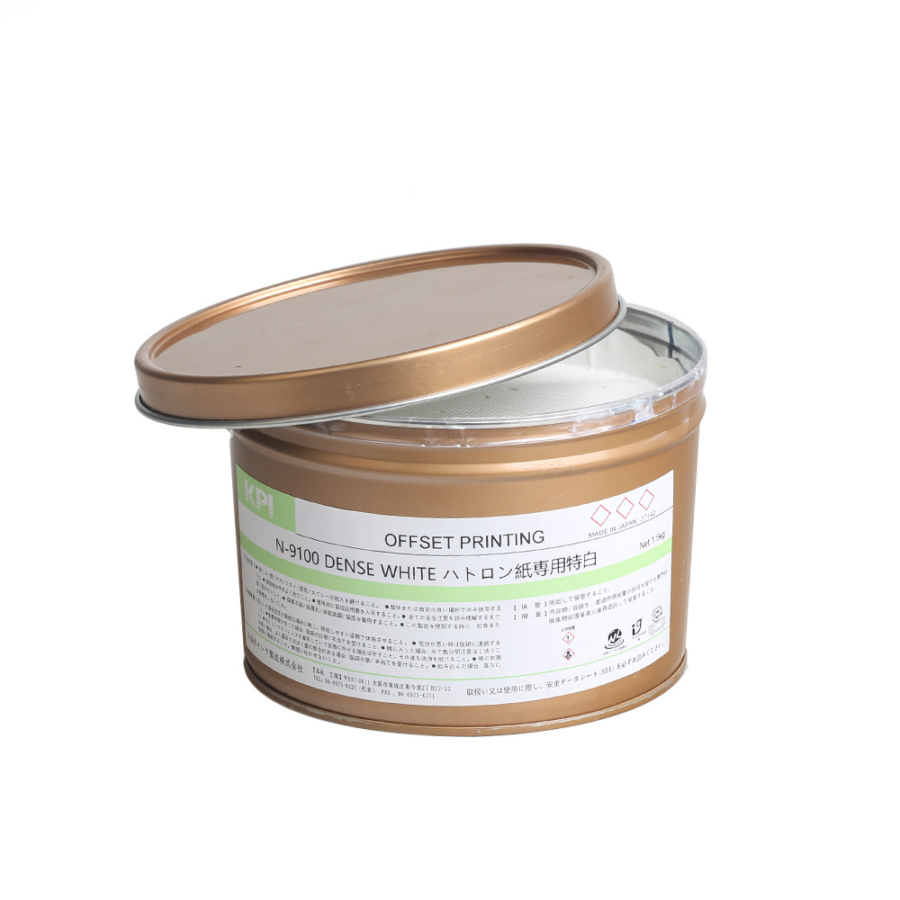 Quick-Drying High-Concentration High-Pore-Covering Kraft Paper Black Cardboard Extra White Ultra-White Yellowing-Resistant Offset Printing Ink