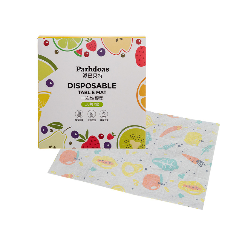 Doraemon children's disposable placemat wipe-free disposable dining table mat individually packaged 10 pieces 6488 pieces