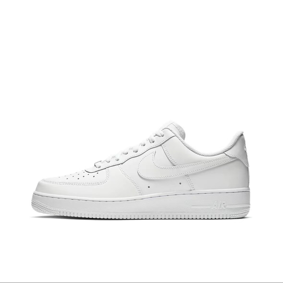 Air Force One Men's Shoes Height-Increasing Pure White Sports Casual Sneakers Women's Versatile White Shoes Couple's Versatile White Shoes Putian Af1