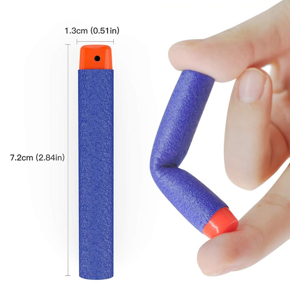 7.2Cmeva Elite Hollow Head Toy Gun Soft Bullet Accessories Foam Soft Bullet Universal Factory Direct Sale