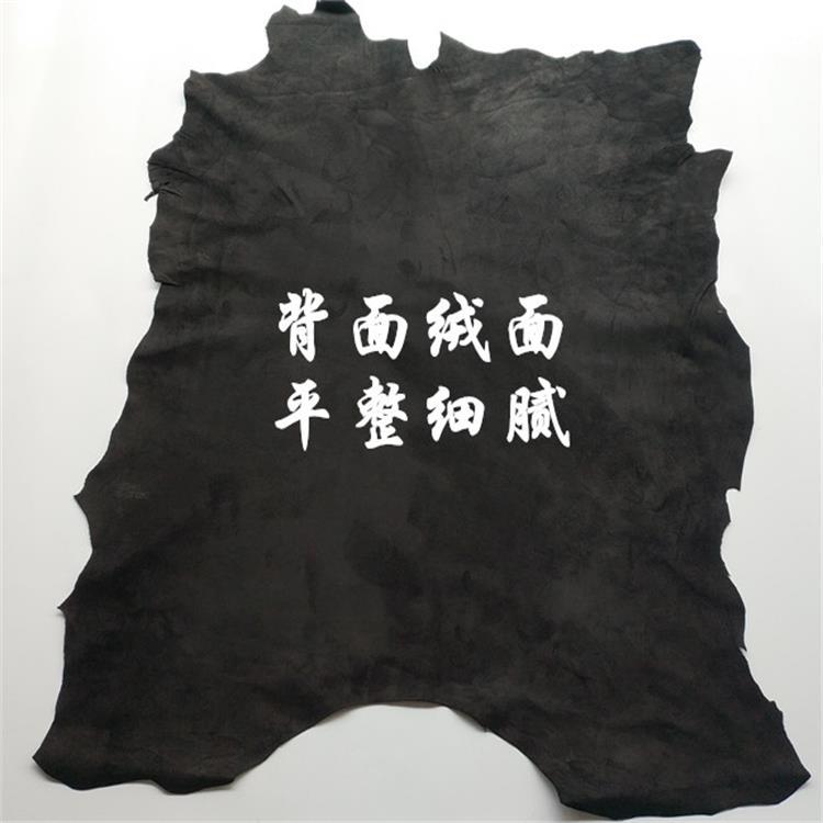 Imported A-Grade First-Layer Goatskin Pure Black Whole Ring Fidelity Leather Shoes Boots Clothing Gloves Leather Fabric