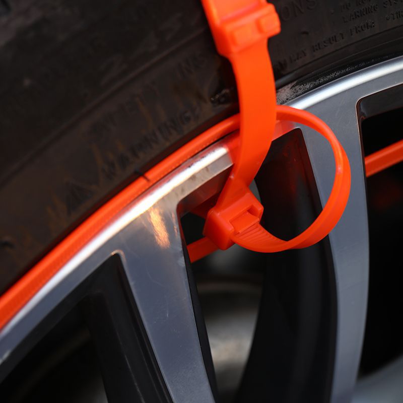 Wholesale Car Anti-Skid Chains for Sedans, Suvs, and Off-Road Vehicles, Universal Snow Emergency Plastic Tire Anti-Skid Chains with Straps