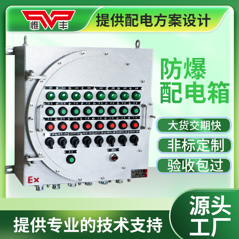 Weifeng Explosion-Proof Control Box Junction Box Electrical Control Button Switch Maintenance Distribution Box Positive Pressure Cabinet Factory Circuit Breaker