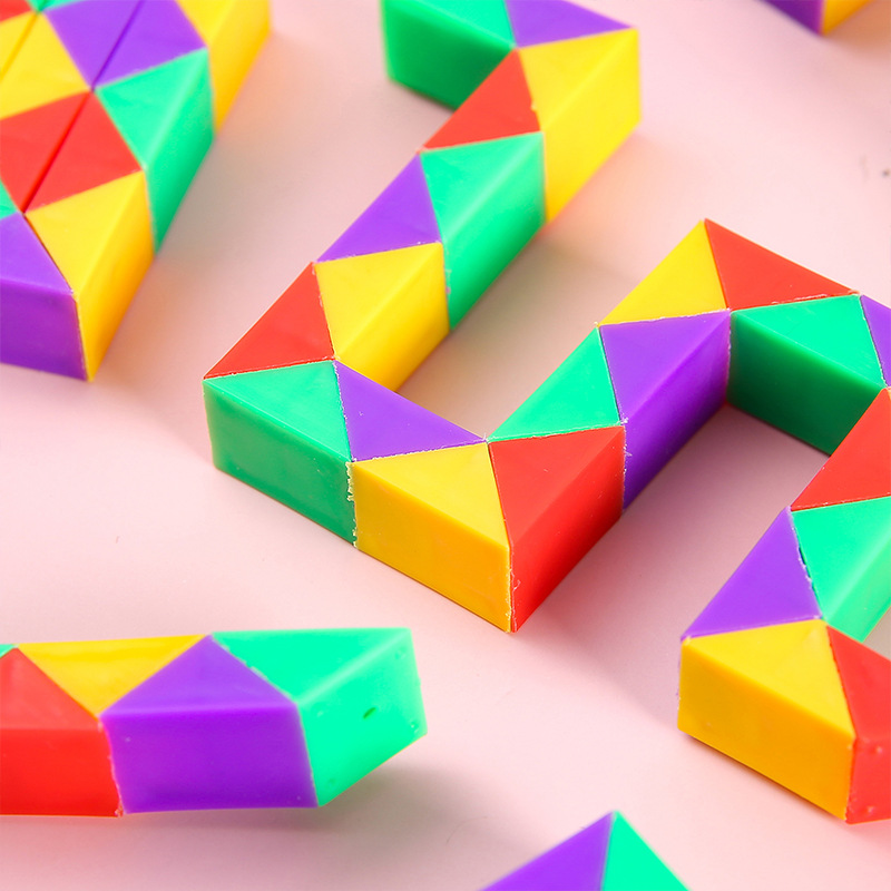 Children's educational toys Rubik's cube intelligence magic ruler toy manufacturers 24 sections of the magic ruler Kindergarten Gifts