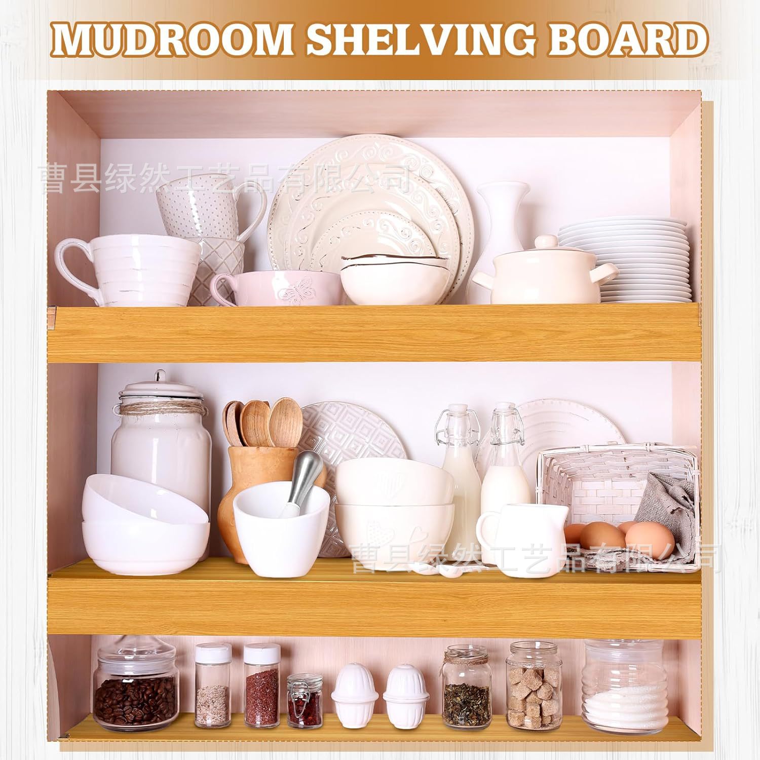 Board Closet Built-In Shelf Partition Layered Storage Rack Kitchen Removable Wardrobe Bathroom Kitchen Storage Rack