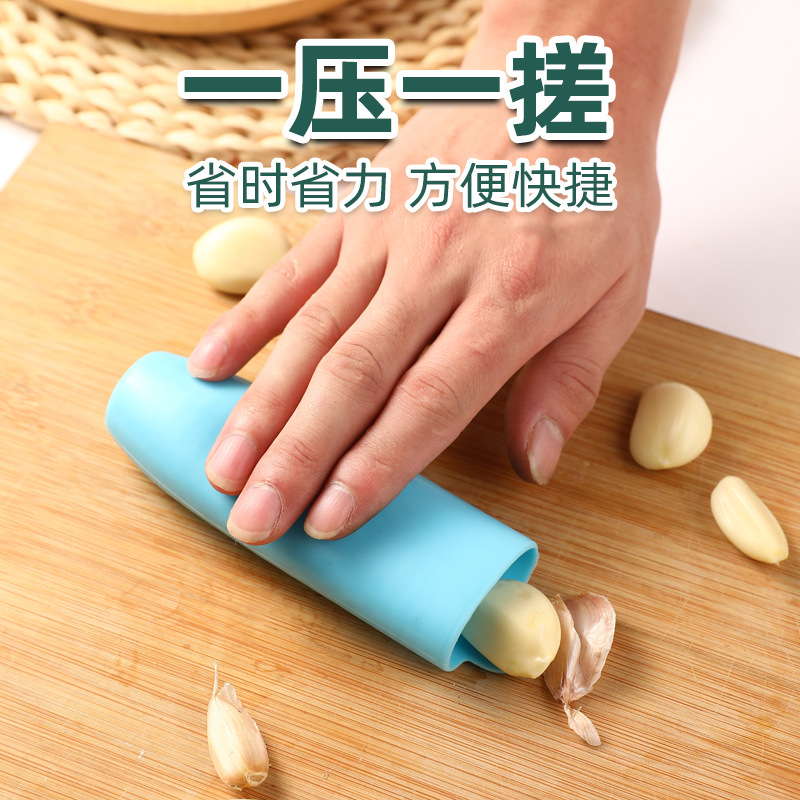 In stock silicone garlic peeler peeler household manual peeling tool garlic kitchen garlic peeler factory outlet