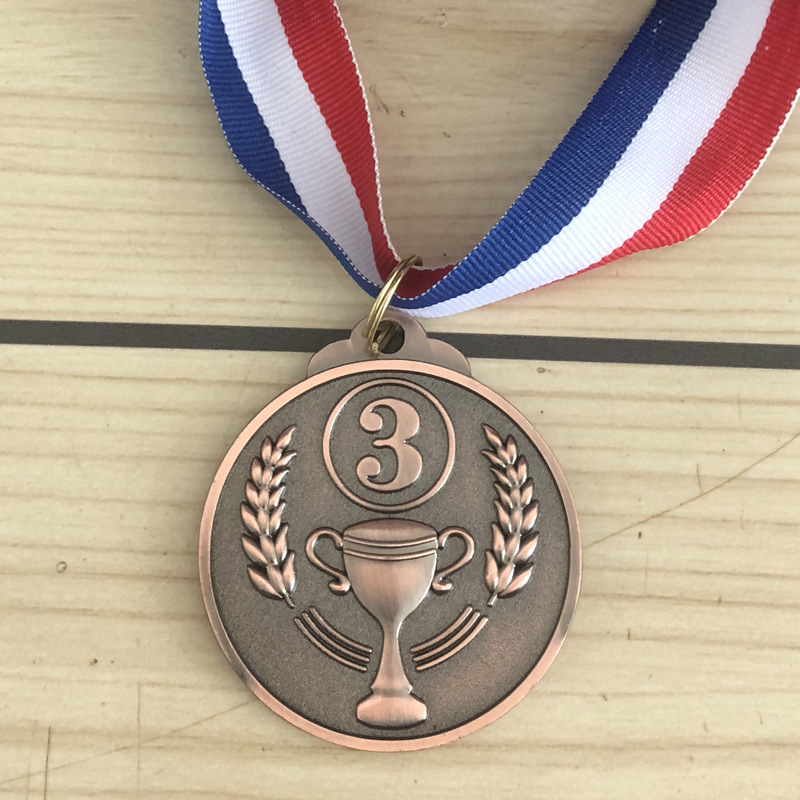 Spot Trophy Digital Medal 123 Production Amazon Export Metal Spot 123 Medal Zinc Alloy Medal