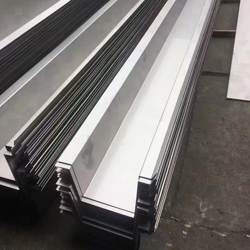 Stainless steel gutter bending processing 304 316l stainless steel gutter rainwater gutter stainless steel drainage gutter water gutter